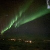 The Northern Lights, as seen from my aeroplane window.