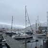 Another view over the harbour from directly outside the hotel, to a different mountain, this time emphasising the boats in the harbour.