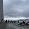 View from just outside the Arctic Cathedral, across the water to the city proper. Lots and lots of tourists, because we intersected with a large group that arrived at the same time as we did.