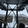 The view up the hill from the cable car terminus at the base.