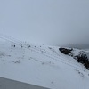 View from the platform at the top of the cable car out along the ridge it’s situated on. Lots of snow on the ground, although it’s a day old at least and is slowly turning to ice.