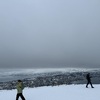 View across to the city from back away from the edge; I’m standing on some fairly deep snow here.