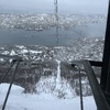 View from the cable car going back down towards the city again.