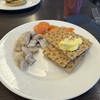 Another photo of the smoked salmon and pickled herring course at breakfast.